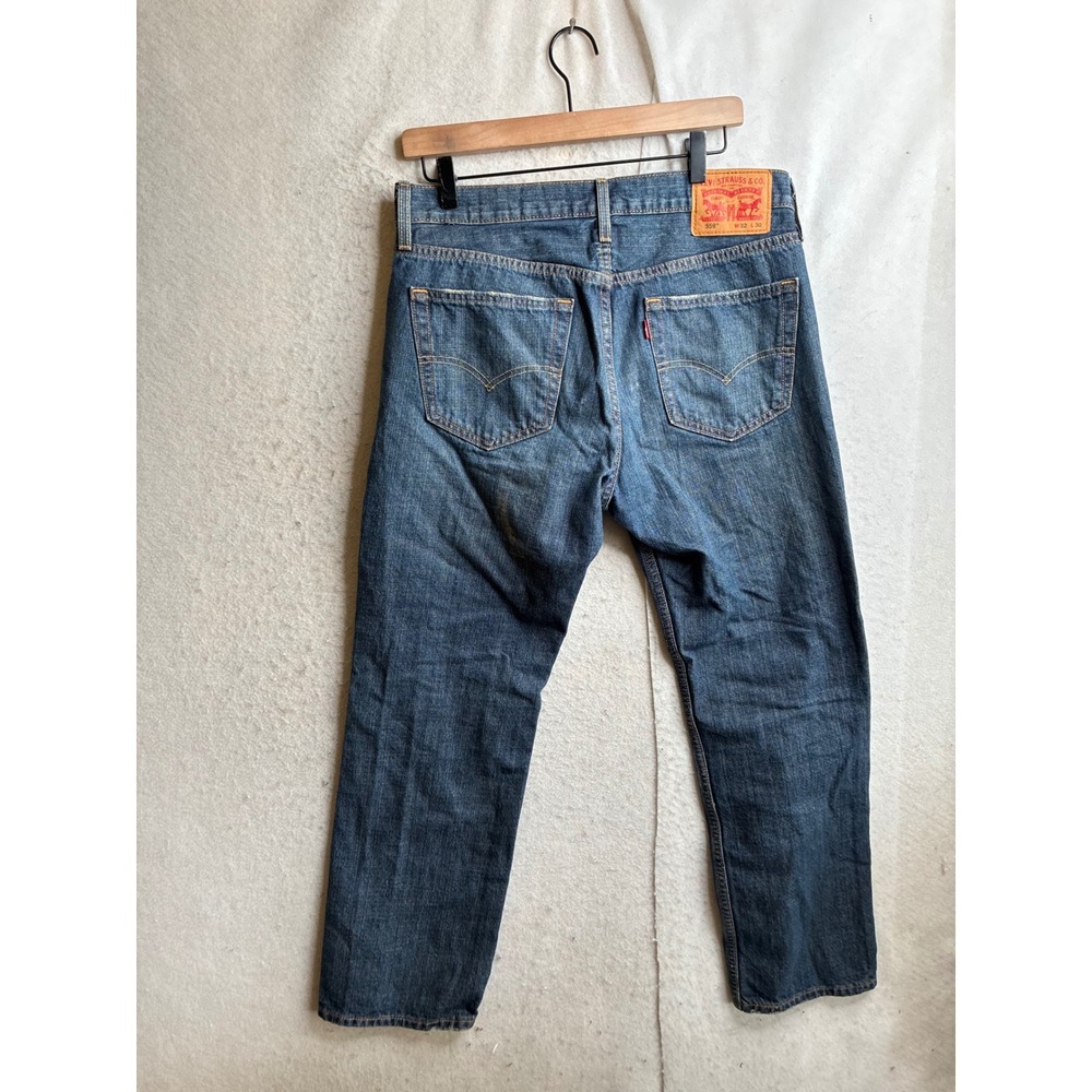 Levis 559 Relaxed Straight Jeans Mens 32x30 Medium Wash Blue Denim 00559-2765